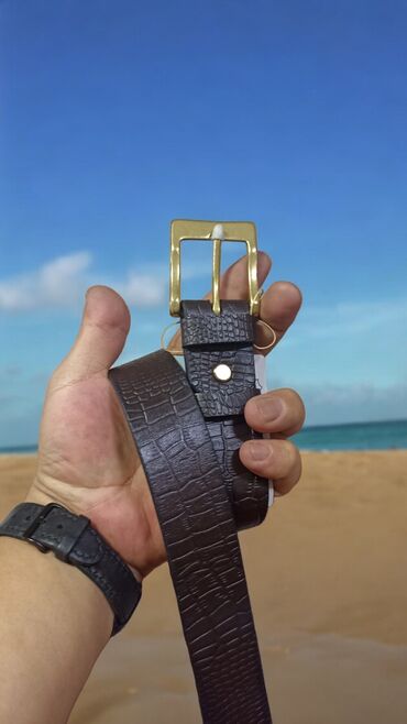 Ремни и пояса: Ремень из натуральной кожи. Толщина 3-4 мм. Длину подберем — 15