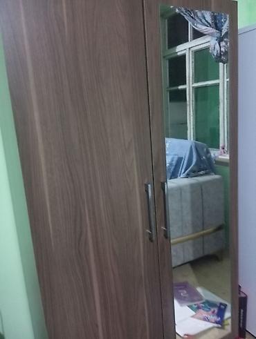 qapı və pəncərə: İkiqapılı aynalı dolab - Material: taxta teksturalı laminat/LDSP — 1