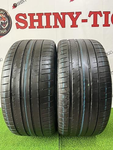 211 2 7: Шины 285 / 35 / R 22, Лето, Б/у, Пара, Легковые, Франция, Michelin — 1