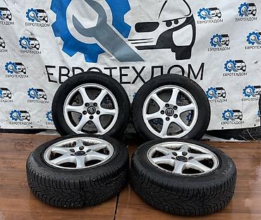 Колеса в сборе: Колеса в сборе 195 / 60 / R 15, Зима, Б/у, Комплект, Легковые, Литые, отверстий - 5 — 1