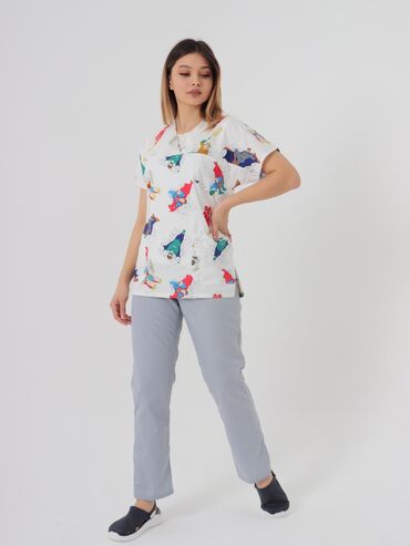 Медицинская одежда: Мед костюм "Принт" -Made in Turkey -Очень красиво сидит -Имеет — 8