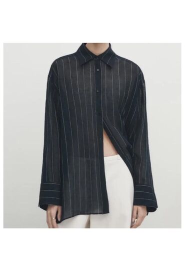 Toy paltarları və aksesuarları: Massimo Dutti, size M, linen stripe shirt, 60 azn