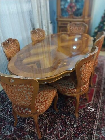 ikinci el stol stul satisi: Original ruminyanın mona liza masa desti 800₼ satılır stullarının