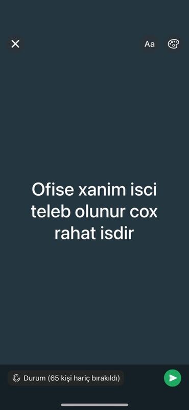 model axtarılır: Ofis menecer, katib tələb olunur