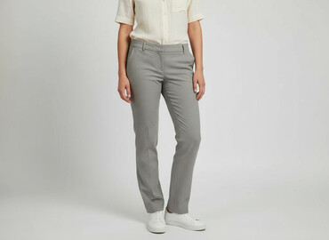 Material trousers for women, size L