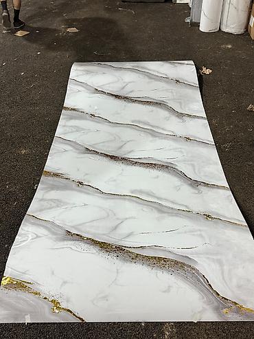 🏠 MƏRMƏR EFFEKTİ PVC DİVAR PANELLƏRİ ✨ 🔥 Evinizə həm qəşəng görünüş — 2