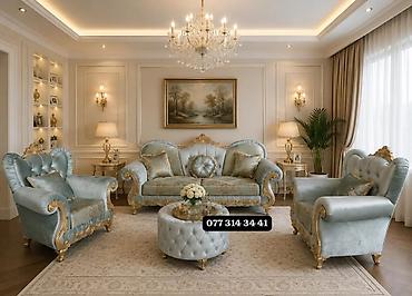 Klassik üslubda premium qonaq otağı dəsti Bufik əlavə - Tərkibi: 1