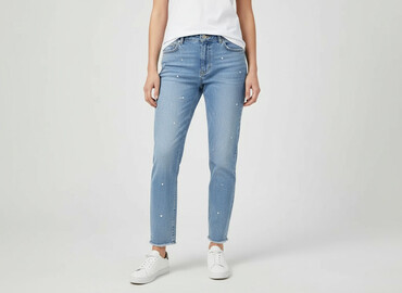 niebieskie dżinsy zara nr ref 5862 091: Zara, Jeansy damskie, rozmiar M