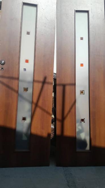 Балконные двери: Межкомнатные двери из шпонированного дерева, классический оттенок — 3