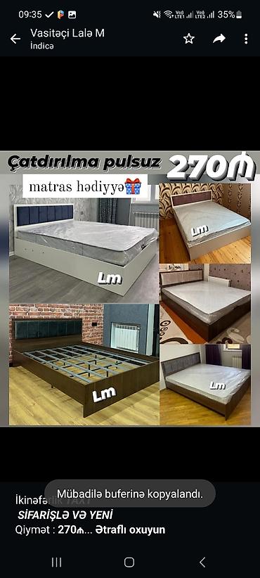 İkinəfərlik _*TAXT*_ _*SİFARİŞLƏ VƏ YENİ*_ Qiymət : *270₼* Ölçü lalafo.az -da İkinəfərlik _*TAXT*_ _*SİFARİŞLƏ VƏ YENİ*_ Qiymət : *270₼* Ölçü