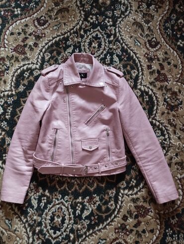 розовый куртка: Кожаная куртка, XS (EU 34)