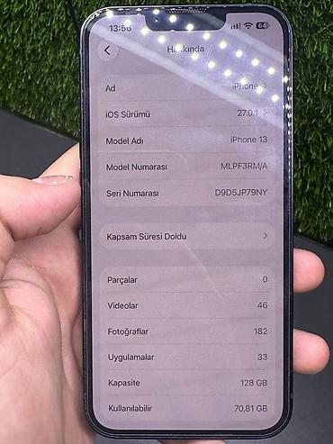 oculus 3: IPhone 13, 128 GB, Midnight, Zəmanət, Simsiz şarj, Face ID — 6