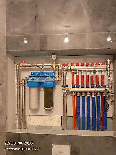 İstilik sistemi: Her cur Santexnik işləri görülür . Kombi xetlerinin cekilmesi — 27