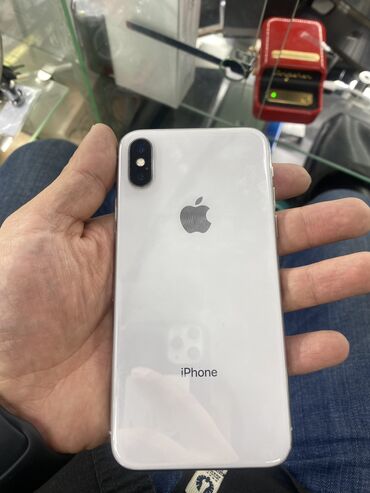 Apple iPhone: IPhone X, Б/у, 256 ГБ, Белый, 100 %