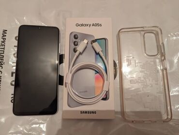 Samsung Galaxy A05s, Б/у, 128 ГБ, цвет - Серебристый, 2 SIM