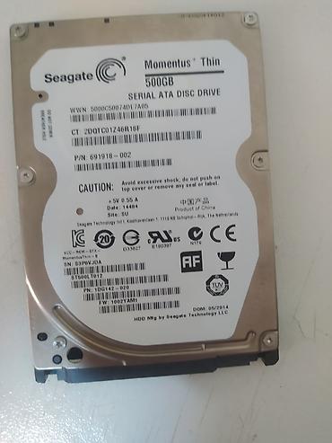 2 5 sata hdd: Seagate Momentus Thin 2.5" HDD — 500 GB - Model: Seagate Momentus — 1