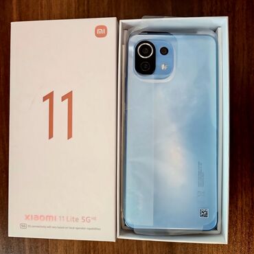 mi 8 lite: Xiaomi Mi 11 Lite, 128 ГБ, цвет - Голубой, 
 Кнопочный, Сенсорный, Отпечаток пальца