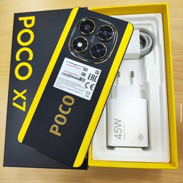 Poco: Poco X7, Новый, 256 ГБ, цвет - Желтый, 1 SIM, 2 SIM, eSIM