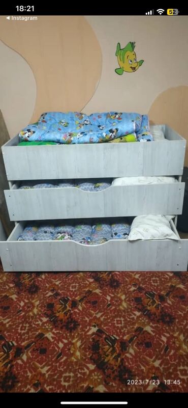 кроватка детская с люлькой: Кровать-трансформер, Для девочки, Для мальчика, Б/у