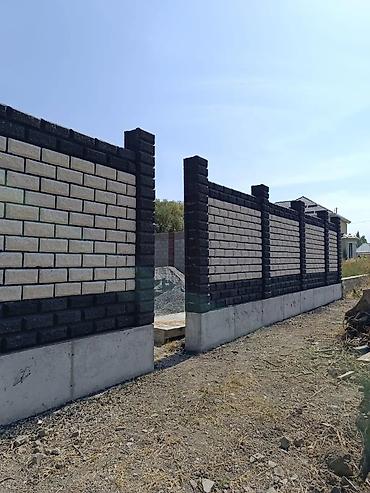 Пескоблок Рваный, Заборный, 150x190x390, Самовывоз, Платная доставка at lalafo.kg Пескоблок Рваный, Заборный, 150x190x390, Самовывоз, Платная доставка