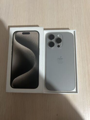 текно пова 5: IPhone 15 Pro, Колдонулган, 256 ГБ, Black Titanium, Куту, 88 %