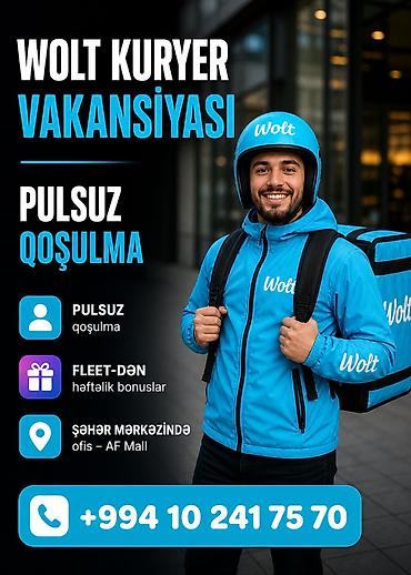 taksi qiymətləri: Sürücü-kuryer tələb olunur, Şəxsi nəqliyyat vasitəsi ilə, Həftəlik ödəniş, Təcrübəsiz — 1