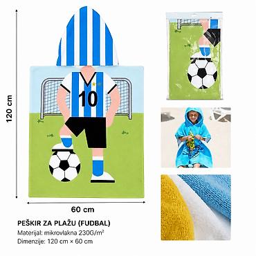 KMT Dečiji peškir plašt fudbal 297101 - Dečiji peškir u obliku plašta na lalafo.rs KMT Dečiji peškir plašt fudbal 297101 - Dečiji peškir u obliku plašta