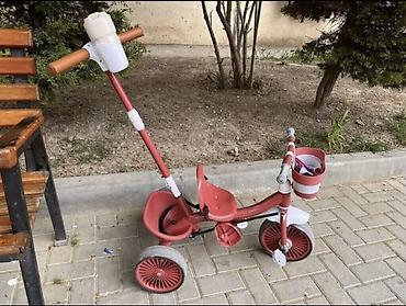 3 tekerli velosiped type 1: Uşaq üçtəkərli velosipedi – idarəetmə tutacaqlı model Tozsoran — 1