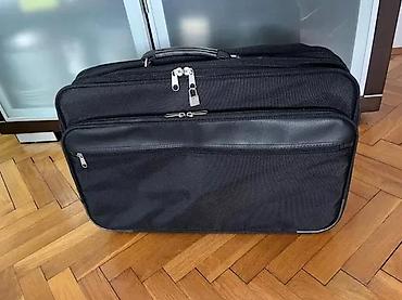 Putni koferi i torbe: Torba/kofer za poslovna putovanja – crni, širi model sa više pregrada — 2