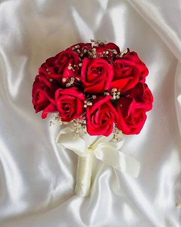 Ostali kućni dekor: Ručni buketi ruža – dekorativni i svečani aranžmani - Elegantni — 6