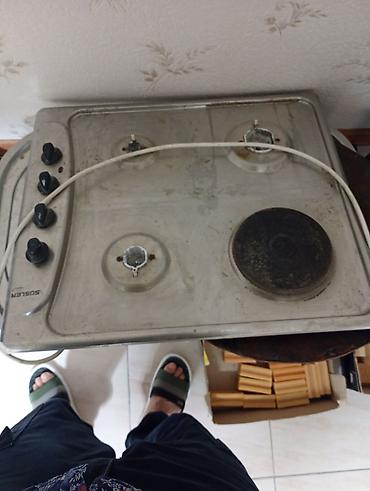 süsler soba: Süsler 4061 quraşdırılan kombinə plitə - Növ: qaz-elektrik kombinə — 1