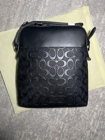 сумка coach оригинал: Барсетка, Coach, Материал: Натуральная кожа, Застежка на молнии, Множество карманов, Моющийся материал, Новый — 2