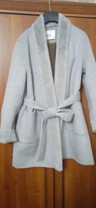 Пальто: Пальто, Халат, Зима, Короткая модель, С поясом, L — 2