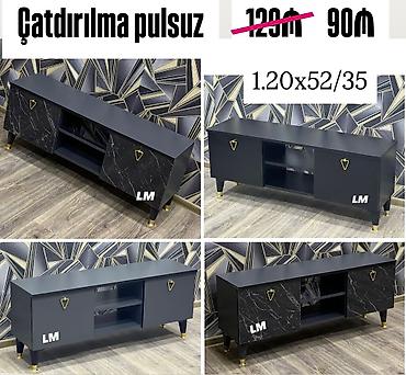 dibçək rəfi: *TV STEND / TV altı*_ Yeni və sifarişlə. Qiymət : *90₼* — 1