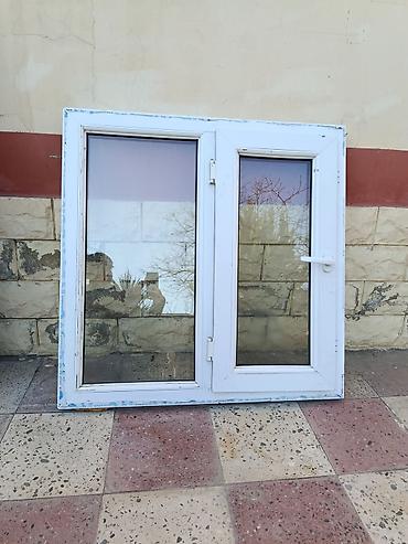 Plastik qapılar: PVC qapı və pəncərə dəsti - Material: ağ rəngli PVC profil (Pakpen — 3