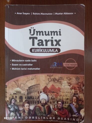 Tədris ədəbiyyatı: Işlək veziyyetde,biraz ici yazilib movzularla bagli kicik qeydler