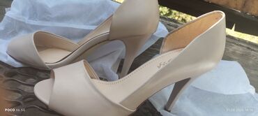 прозрачные туфли: Туфли, 37, Б/у, цвет - Бежевый