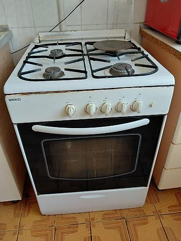 Газовые печи: Beko qaz plitəsi və soba - 4 qaz ocağı: müxtəlif ölçülü başlıqlar — 1
