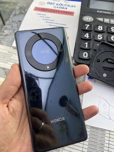 balaca telefonlar qiymeti: Honor X9a, 256 GB, rəng - Qara, Barmaq izi, İki sim kartlı, Face ID