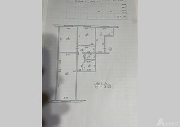однокомнатная квартира восток 5: 3 комнаты, 88 м², 105 серия, 3 этаж, Евроремонт