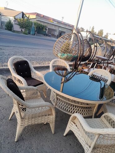 Комплекты садовой мебели: Комплект садовой мебели, Стулья, Ротанг — 7