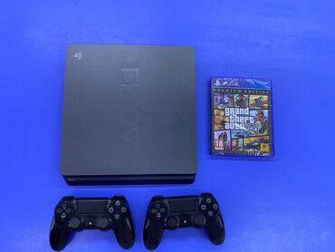 диск call of duty: Playstation 4,слим 3 ревизия 500гб. ПО 12.52. + Диск ГТА 5