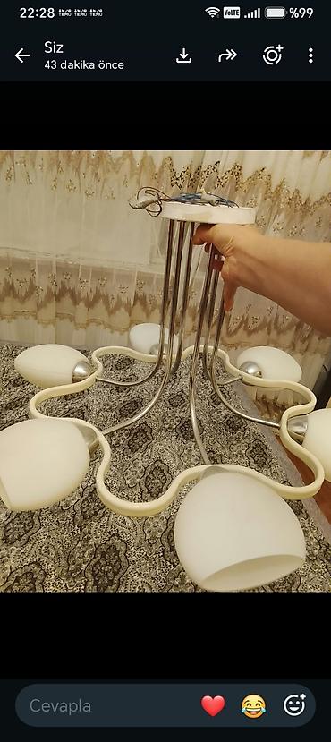 lusturler: Çılçıraq, 6 lampa, Metal — 1