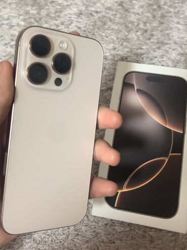 аккумулятор на телефон: IPhone 16 Pro, 256 ГБ, Desert Titanium, Коробка
