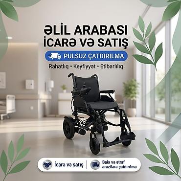 2 el velosiped: Elektrik əlil arabası – icarə və satış Xüsusiyyətlər: - Elektrik — 1