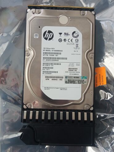 hdd disk: Xarici Sərt disk (HDD) HP, 1 TB, 7200 RPM, 3.5", Yeni