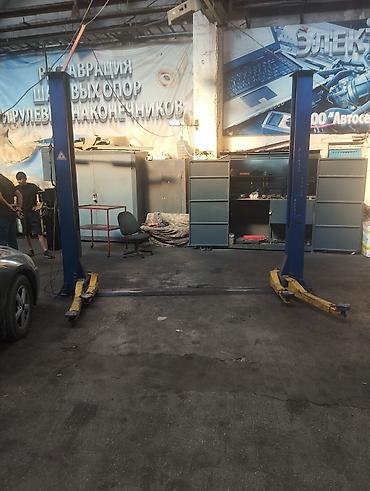 Двухстоечный автоподъёмник, электромеханический/электрогидравлический