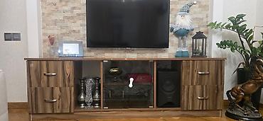 tv atdigi: TV stendi / media konsolu - Material: taxta teksturalı MDF-laminat — 2