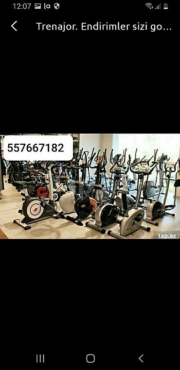 İdman və istirahət: Trenajorlar veloxizek aparati.
Serfeli qiymetlerle — 1