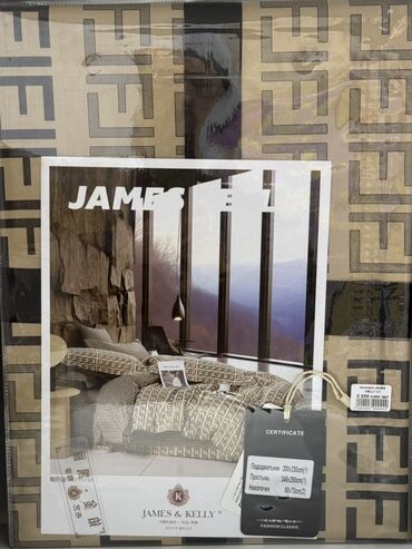 евро комплект постельное белье бязь: Постельное бельё JAMES & KELLY — комплект семейного формата из